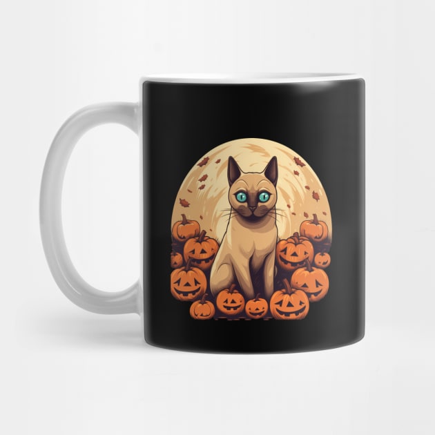 Tonkinese Cat Halloween, Cat Lover by dukito